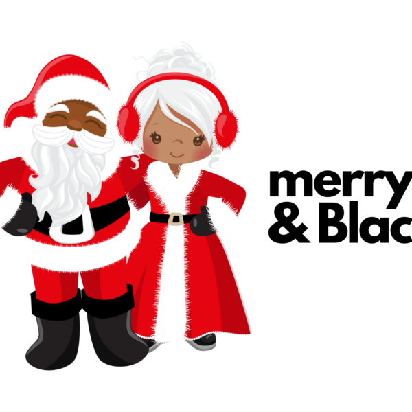 The Clauses - Merry&Black Collection - 5x7 Christmas Card